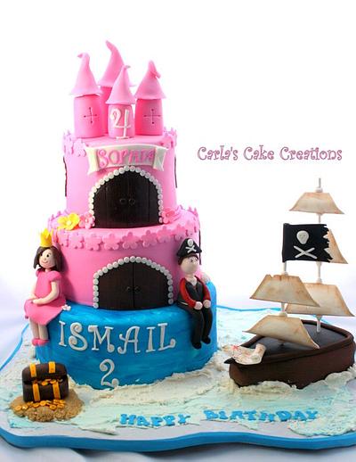 Pirates and Princesses!  - Cake by Carla