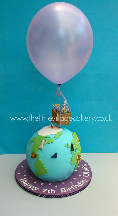 Phileas Fogg and his hot air balloon - Cake by The Little Village Cakery