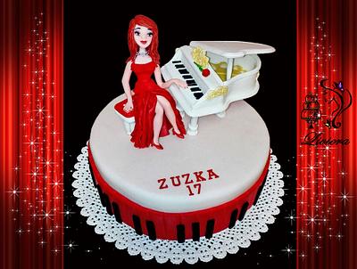 cake for pianist - Cake by L