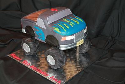 My Monster Truck Journey - Cake by KellieJ75