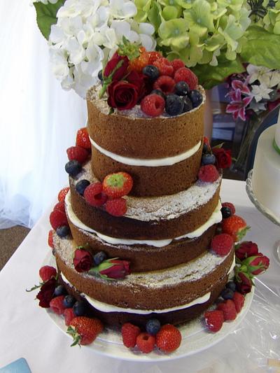 naked cake  - Cake by sweetmadeline
