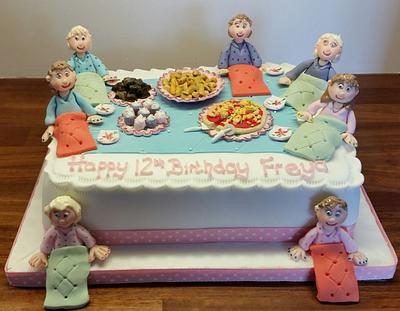 sleepover birthday cake  - Cake by Bakerscakes 