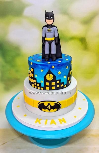 Batman fondant cake - Cake by Sweet Mantra Homemade Customized Cakes Pune