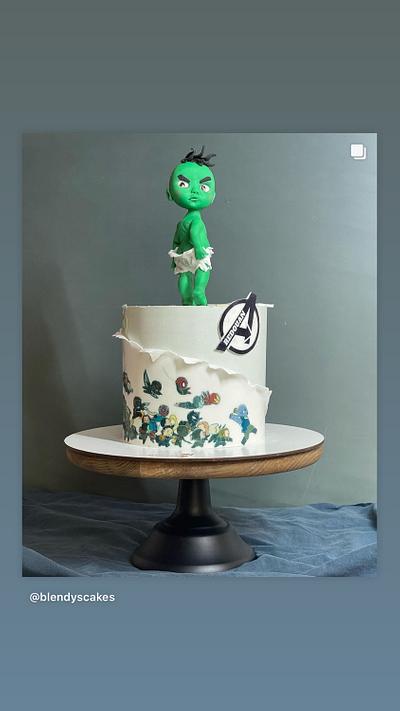 Baby Hulk  - Cake by blendys cakes