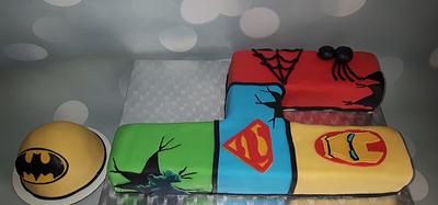 Super heroes - Cake by Pluympjescake