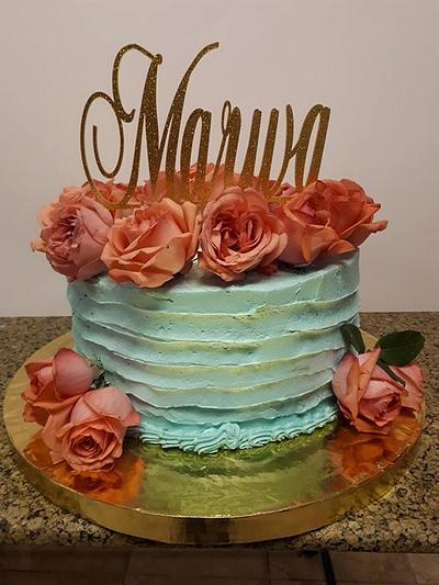 flowers cake - Cake by cakesbakesshop