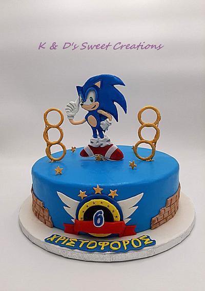 Sonic the hedgehog  - Cake by Konstantina - K & D's Sweet Creations