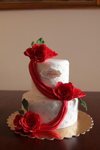 Red roses - Cake by Giogio