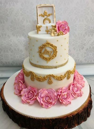 Engaged  - Cake by ChetanaBAKES