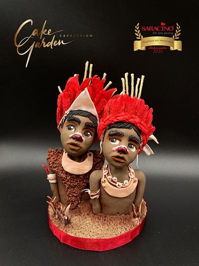 Goroka tribe  - Cake by Cake Garden 