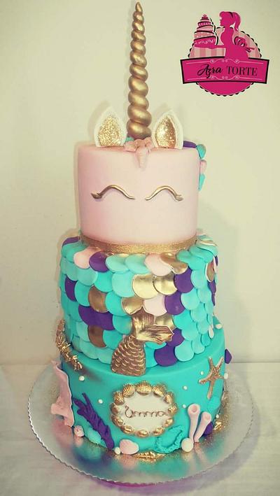 Multicolor unicorn - Cake by AzraTorte