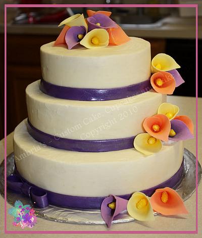 Spring Calla Lilies - Cake by Ambria's