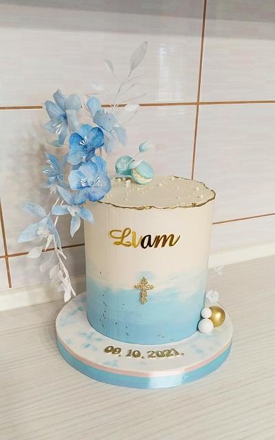 Christening cake for Liam - Cake by Tortalie