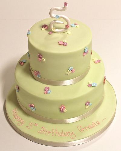 2 Tier Blossom Cake - Cake by Sweetie Darling- Billie