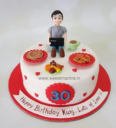 Cake for foodie husband - Cake by Sweet Mantra Homemade Customized Cakes Pune