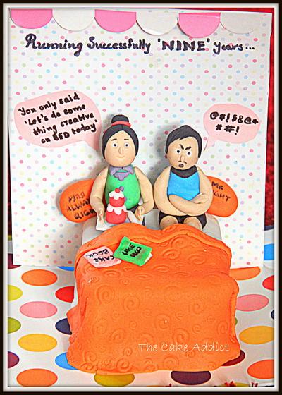 Mr.Right Vs Mrs.Always Right - Cake by Sreeja -The Cake Addict