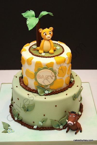 Simba Lion King Baby Shower Cake - Cake by Cakes by Maylene