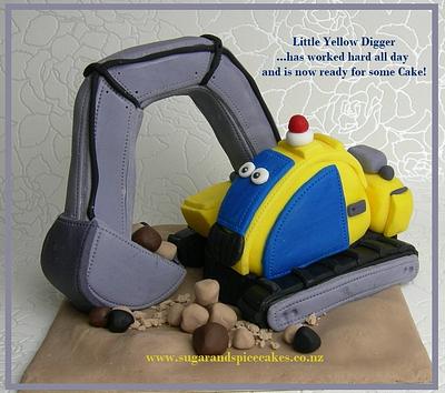 Little Digger Fondant Cake Topper - Cake by Mel_SugarandSpiceCakes