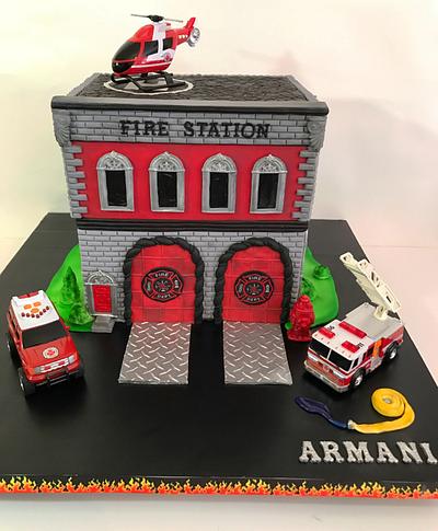 Fire station cake - Cake by The Cake Mamba