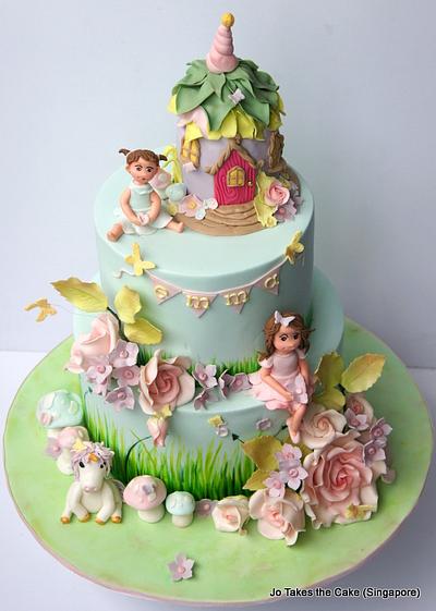 Fairy Garden - Cake by Jo Finlayson (Jo Takes the Cake)