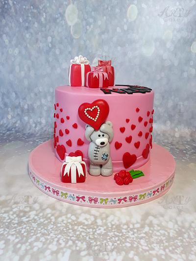 Tatty bear - Cake by Arty cakes