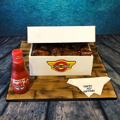 Box of hot wings cake - Cake by Maria-Louise Cakes