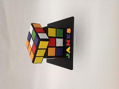 Rubik's Cube Cake - Cake by The Crafty Kitchen - Sarah Garland