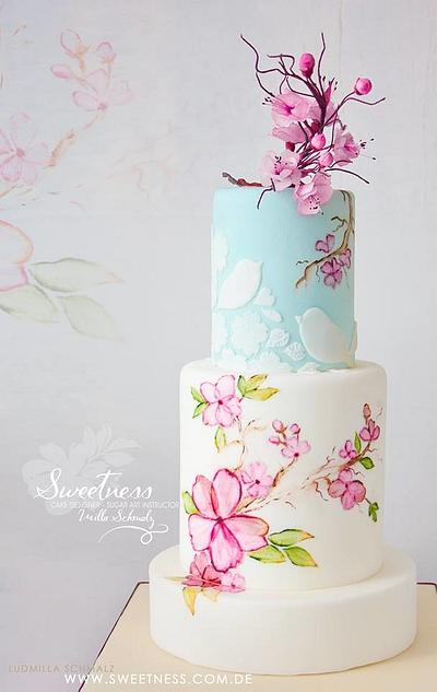 "Japanese  Spring Beauty" - Cake by Ludmilla Gruslak