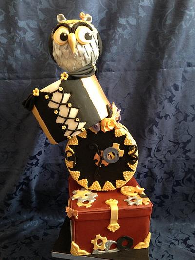 owl steampunk cake - Cake by Torta Express 