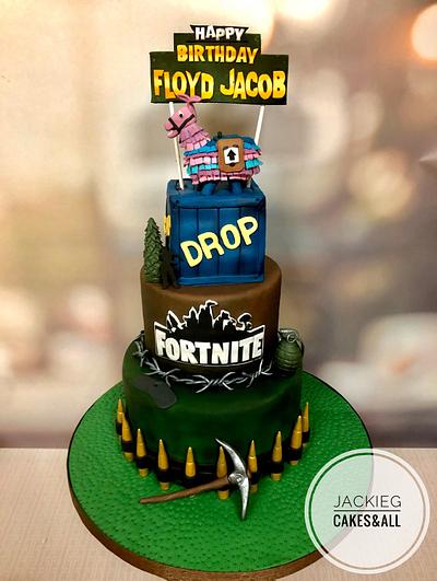 My son’s Fortnite Cake - Cake by Cakes Boulevard