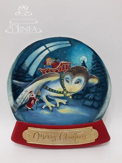 Saracino Magical Christmas Collaboration- Santa's boule de neige - Cake by Le Creazioni di Ninfa - Ninfa Tripudio