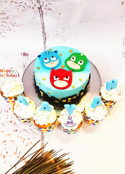 PJ mask cream cake - Cake by Sweetretreat