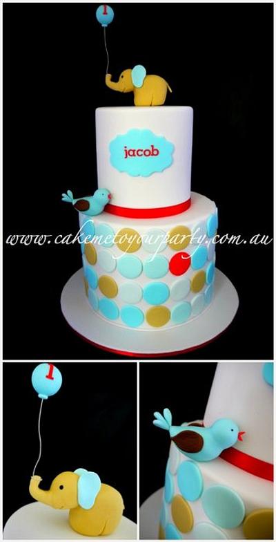 Baby Elephant Cake - Cake by Leah Jeffery- Cake Me To Your Party