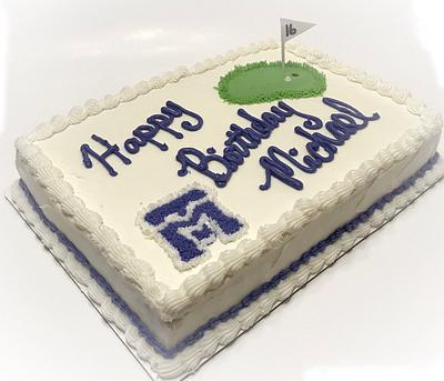 High School Golf Birthday - Cake by Wendy Army