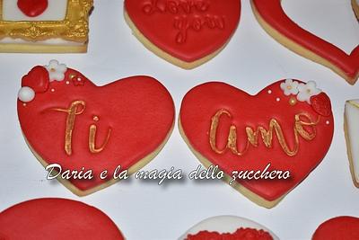 Valentine cookies - Cake by Daria Albanese