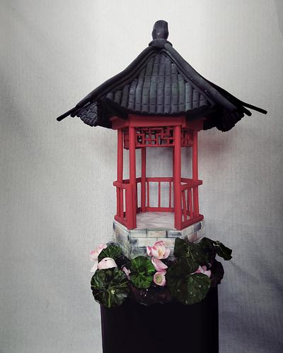 Chinese traditional garden  - Cake by MayBel's cakes