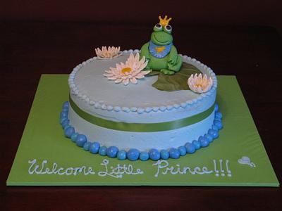Welcome Little Prince - Baby Shower Cake - Cake by Taste of Love Bakery