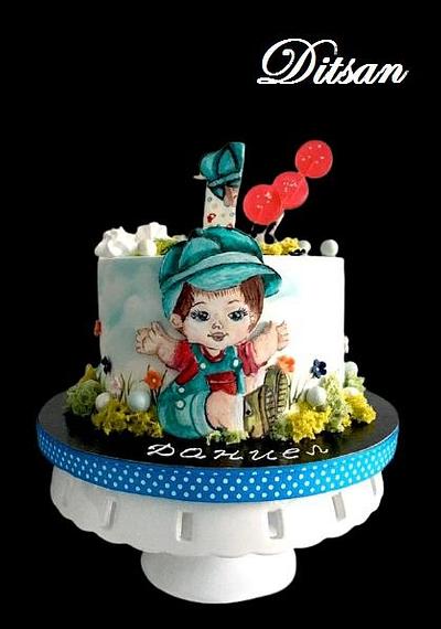 Baby boy cake! - Cake by Ditsan