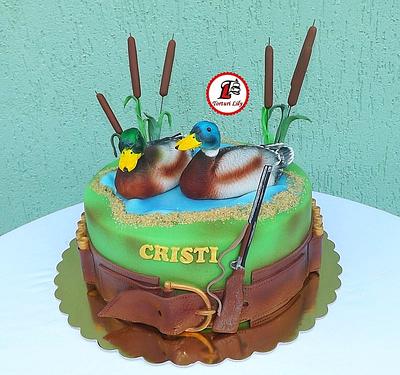 Wild Duck Hunting Cake - Cake by Lacrimioara Lily