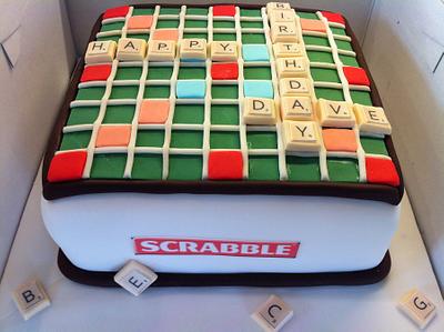 Scrabble board cake - Cake by Sweet Treats of Cheshire
