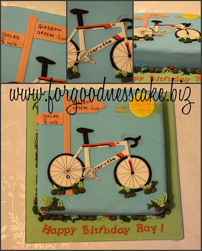 Cervelo Bike cake - Cake by Forgoodnesscake