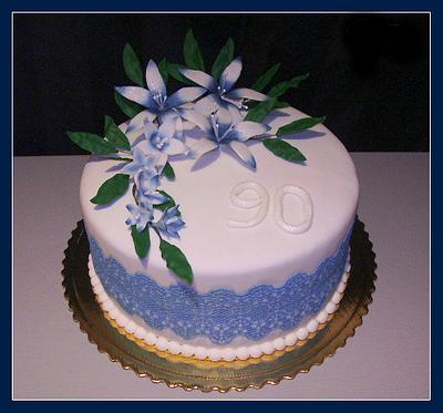 Blue and white - Cake by Renáta 