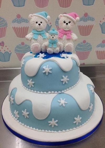 Polar Bear Family - Cake by Alice Davies