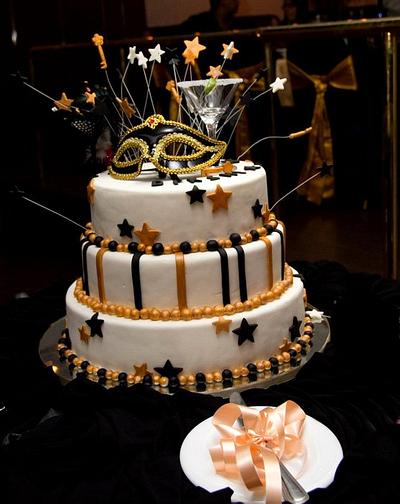  Black and Gold 21st Birthday Cake - Cake by Ruwani Kumar