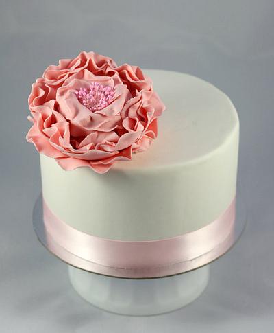 Pink Fantasy Flower Cake - Cake by Miriam