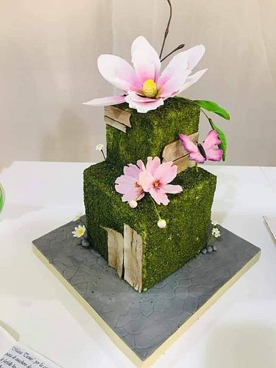 Magnolia cake  - Cake by Tania Chiaramonte 