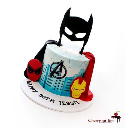 Superhero Cake 😎🥳🏙 - Cake by Cherry on Top Cakes