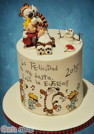 Calvin & Hobbes Cake - Cake by GloriaCakes