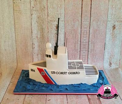 Coast Guard Retirement Cake,  Cutter Northland - Cake by Cakes ROCK!!!  