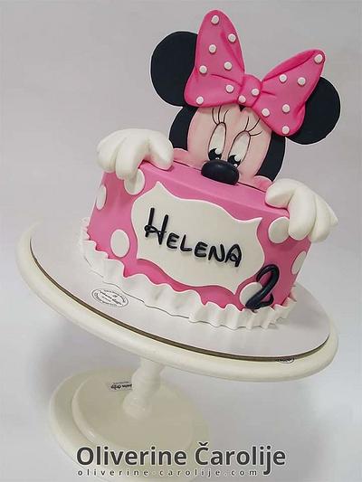 Minnie Mouse Cake  - Cake by Oliverine Čarolije 